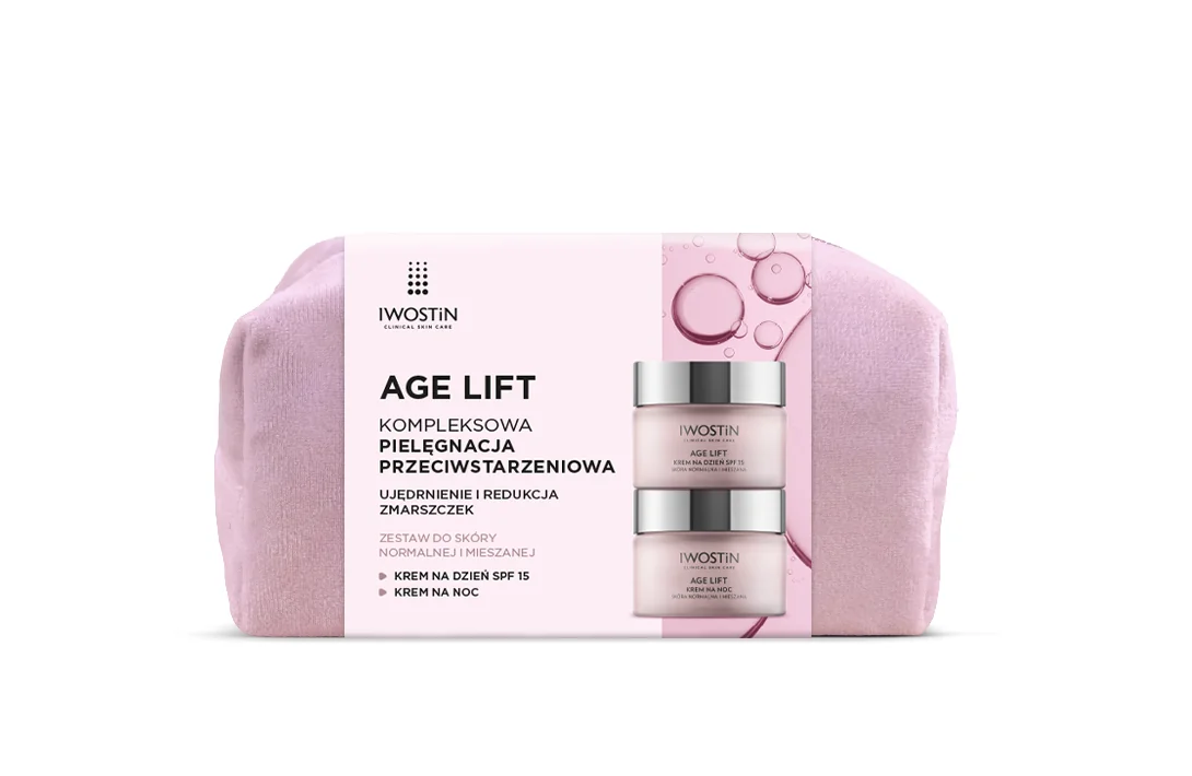 Iwostin Age Lift, zestaw kosmetyków do cery noramlnej i mieszanej krem na dzień, 50 ml + krem na noc, 50 ml