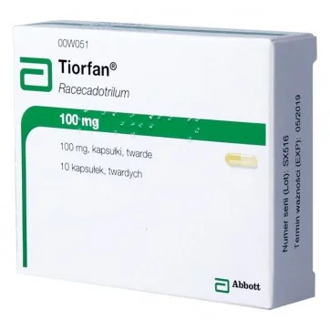 Tiorfan 100 mg, 10 kapsułek