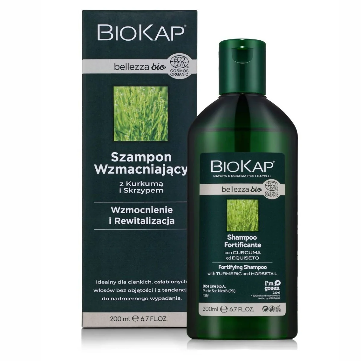 Biokap Bellezza BIO Szampon Wzmacniający, 200ml