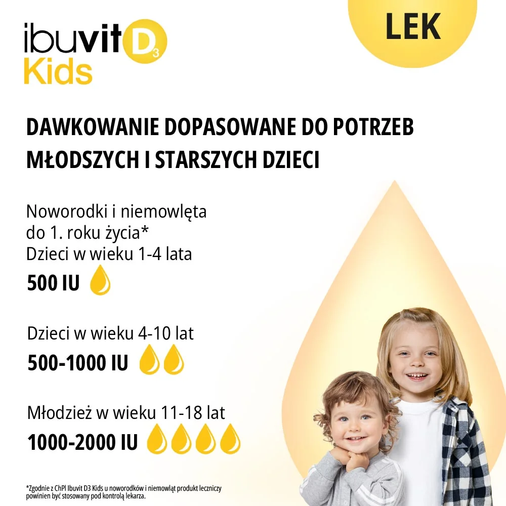 Ibuvit D3 Kids 15 000 IU/ml, krople doustne, 10 ml