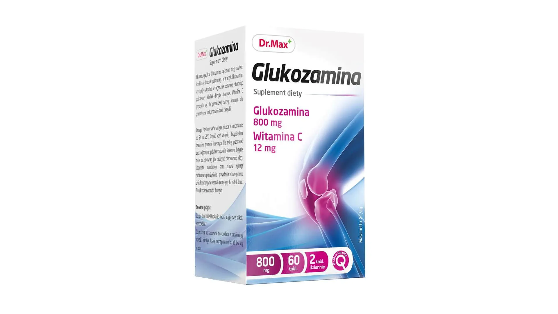 Glukozamina Dr.Max, suplement diety, 60 tabletek