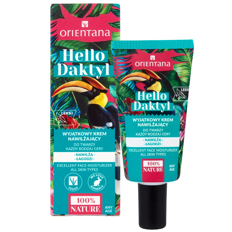 Orientana Hello Daktyl, wyjątkowy krem nawilżający, 40 ml