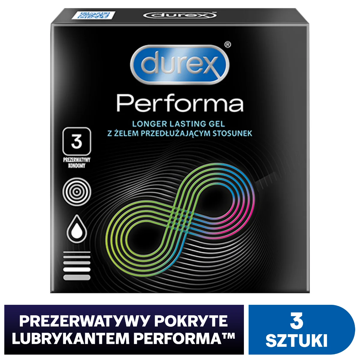 Prezerwatywy Durex Performa, 3 sztuki