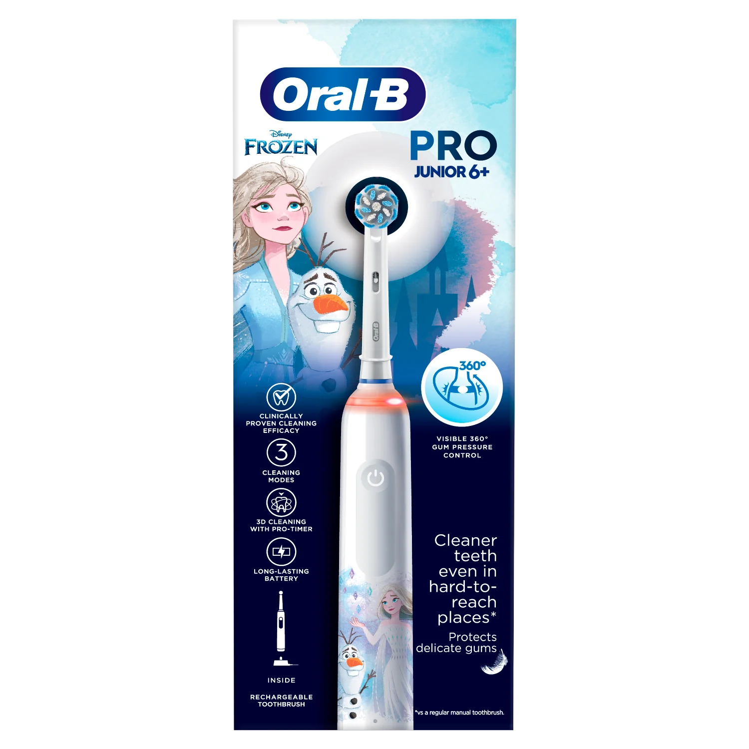 Oral-B Pro Junior 6+, Szczoteczka elektryczna, Frozen