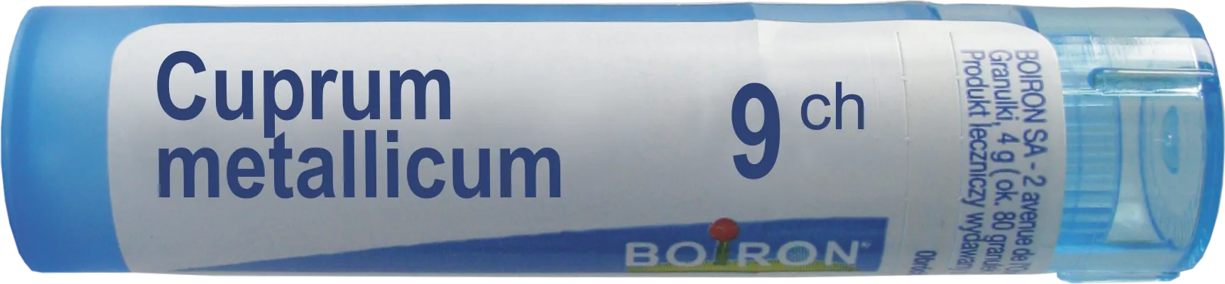 Boiron Cuprum metallicum 9 CH, granulki, 4 g