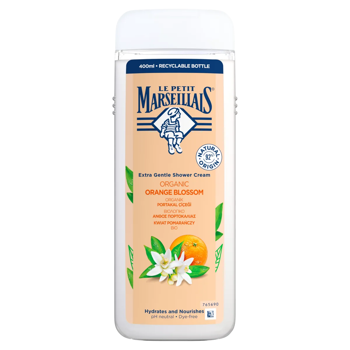 Le Petit Marseillais Organic Orange Blossom, żel pod prysznic, 400 ml