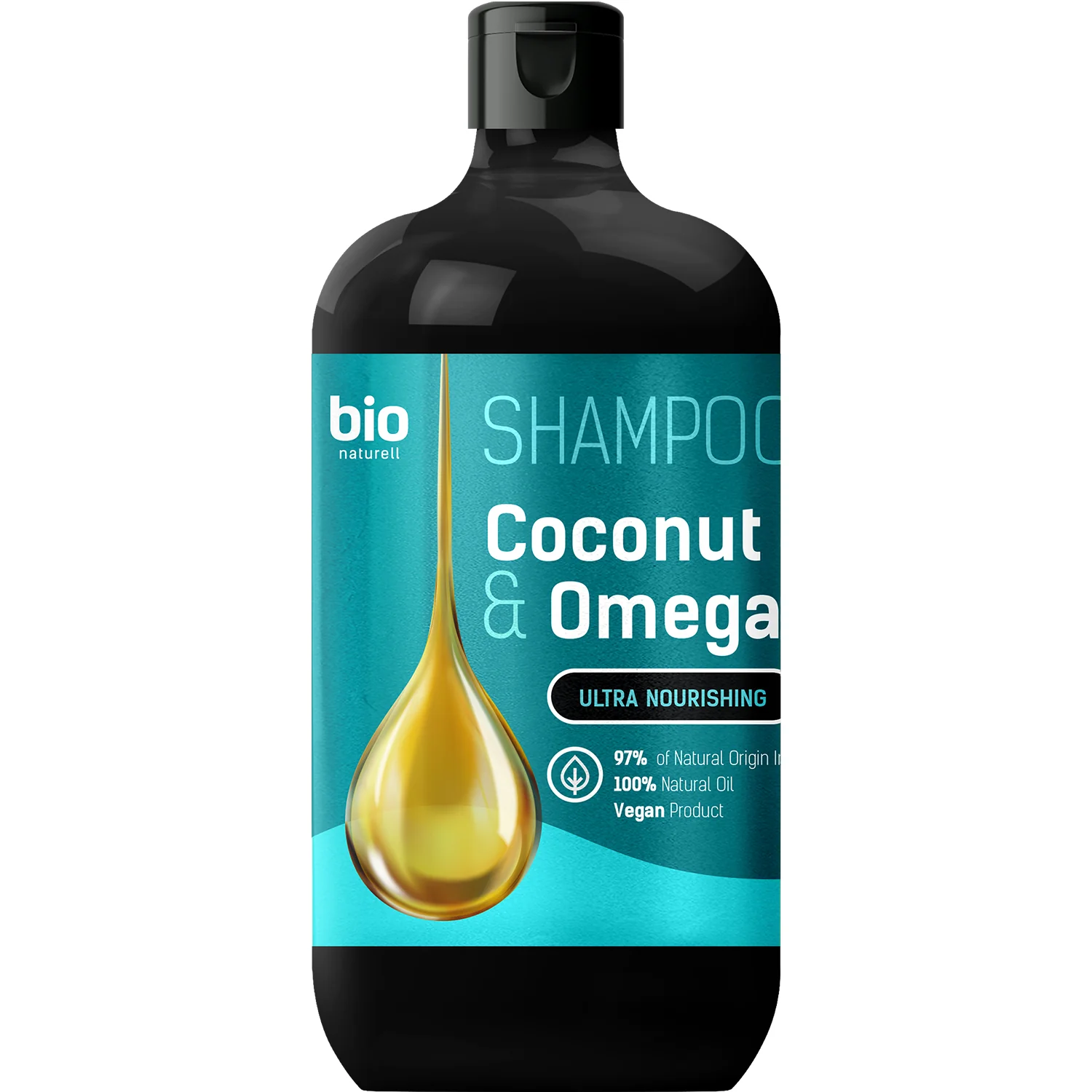 Bio Naturell Coconut Oil & Omega 3 szampon do wszystkich rodzajów włosów, 946 ml