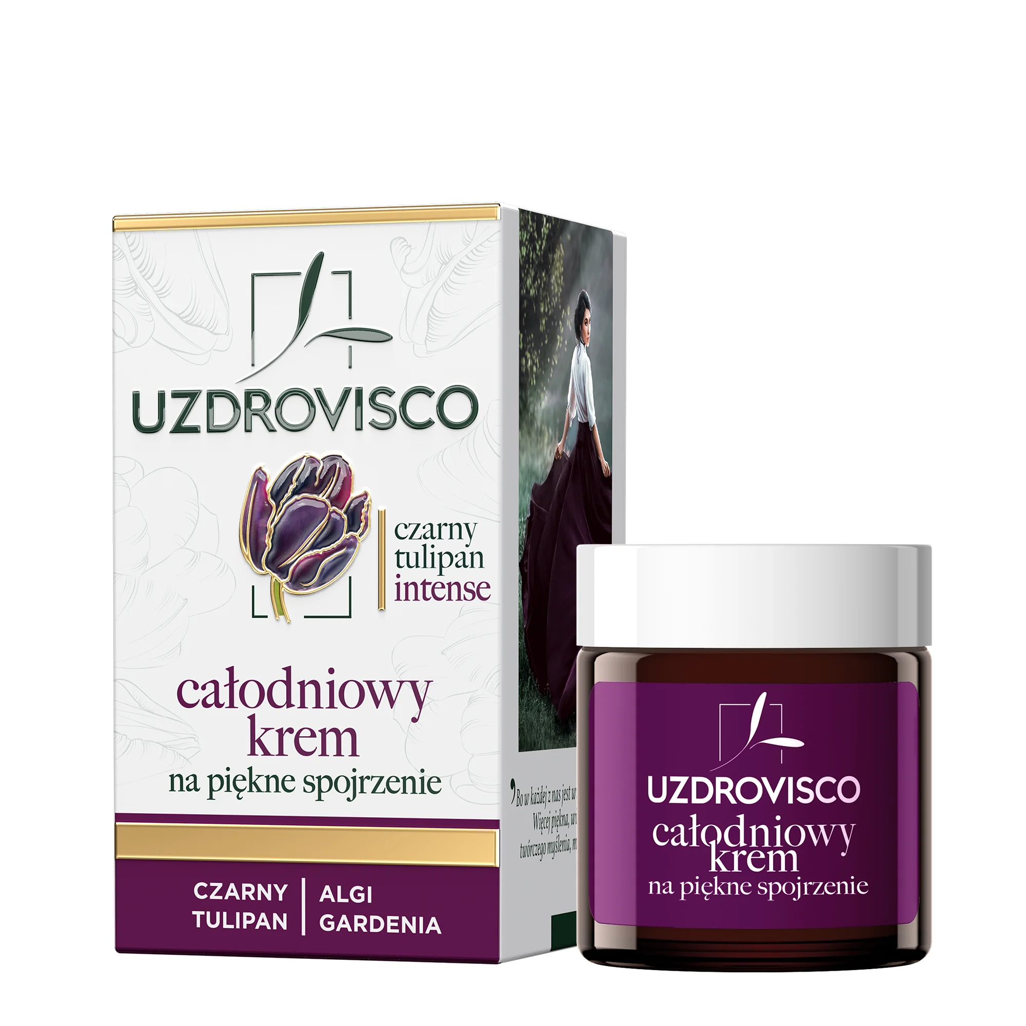 Uzdrovisco Czarny Tulipan Intense, Całodniowy krem na piękne spojrzenie, 25 ml