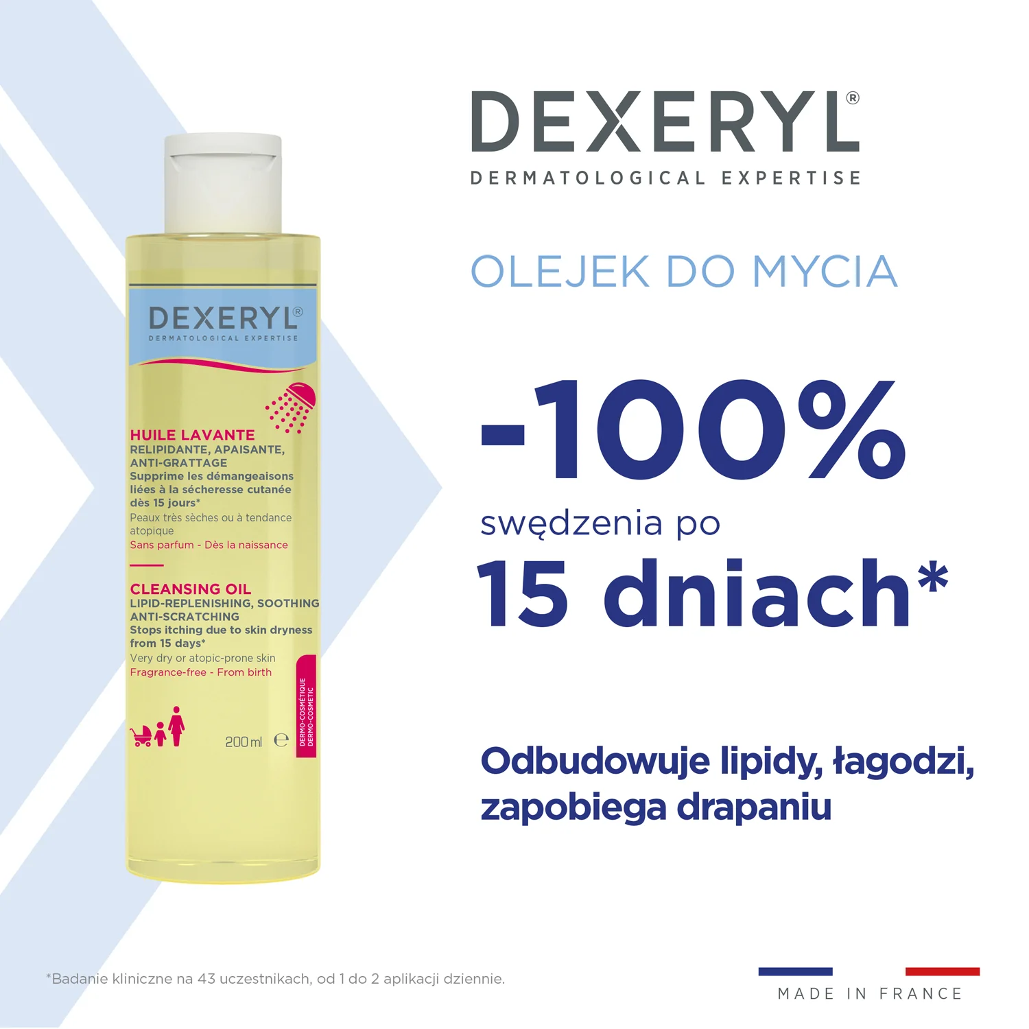 Dexeryl olejek do mycia, 200 ml