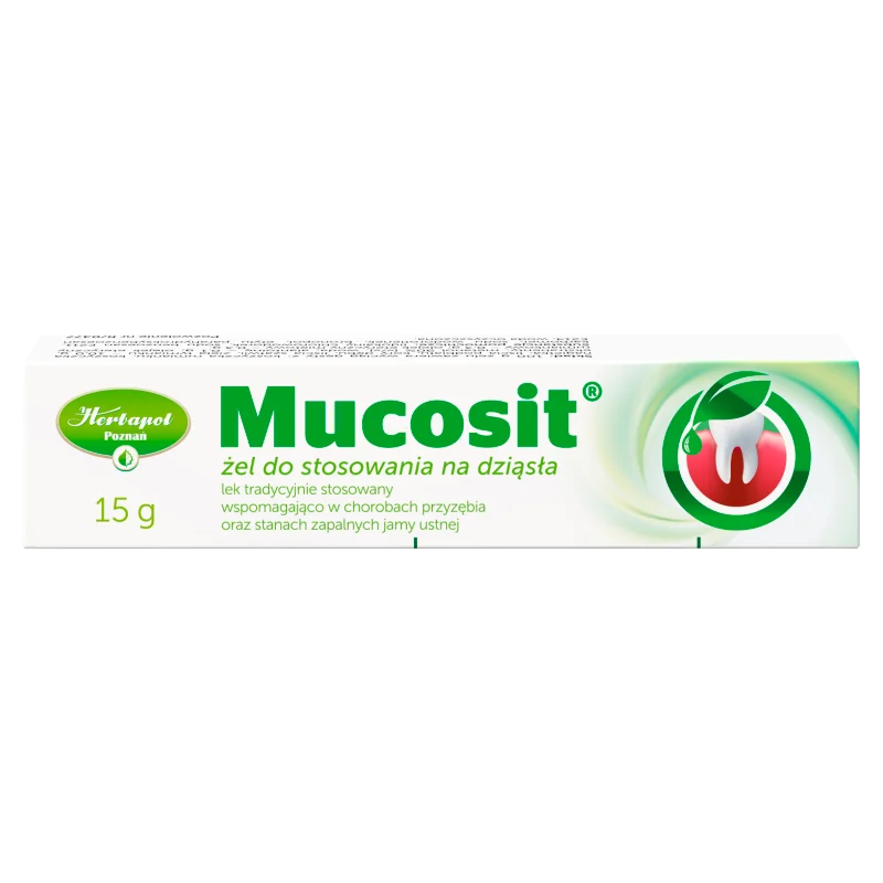 Mucosit, żel do stosowania na dziąsła, 15 g