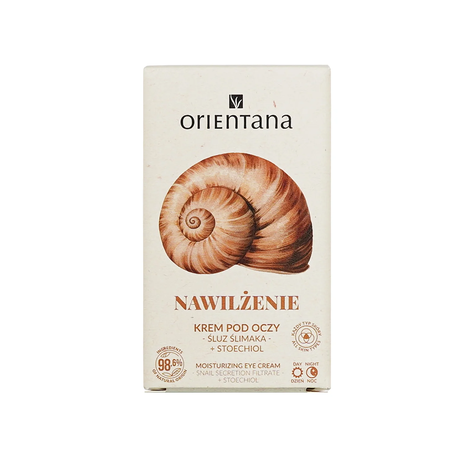 Orientana naturalny krem pod oczy ze śluzem ślimaka, 15 ml