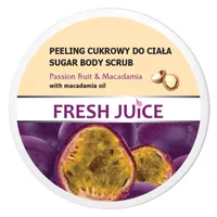 Fresh Juice, peeling cukrowy do ciała, passion fruit i macadamia, 225 ml