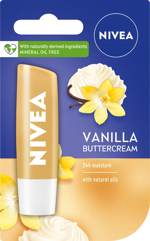 Nivea Vanilla Buttercream, pielęgnująca pomadka do ust, 4,8 g