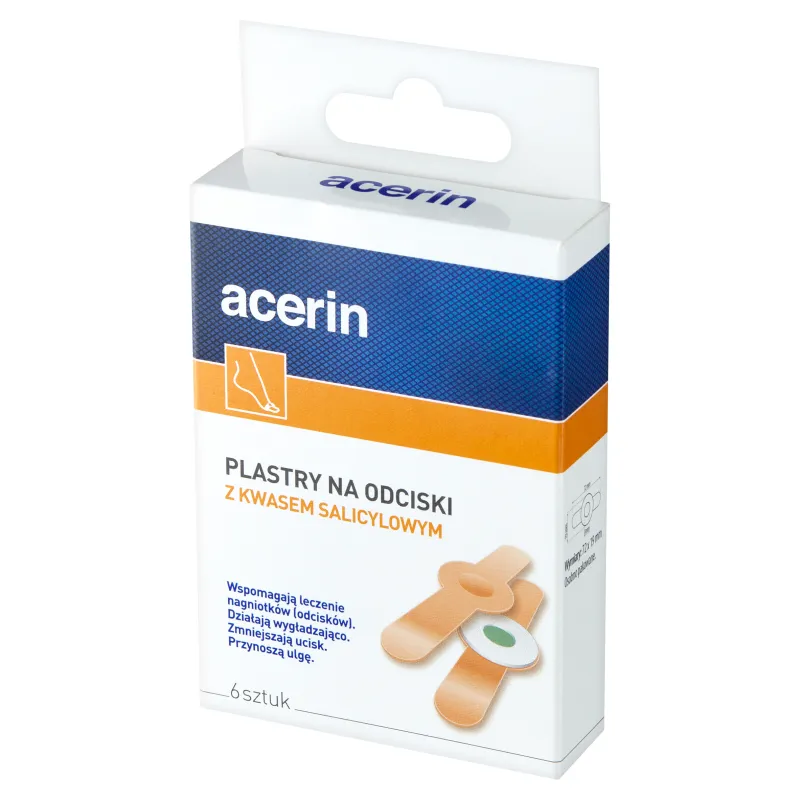 Acerin, plastry na odciski, 6 sztuk 