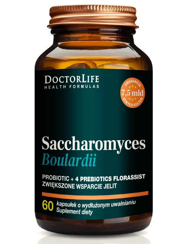 Doctor Life Saccharomyces boulardii, 60 kapsułek