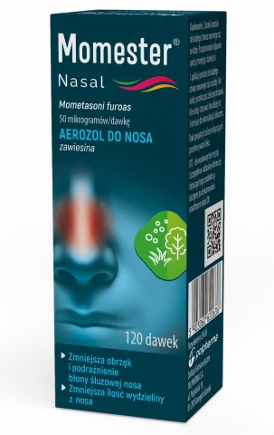 Momester Nasal 50 mcg/dawkę aerozol do nosa, zawiesina, 1 butelka po 120 dawek