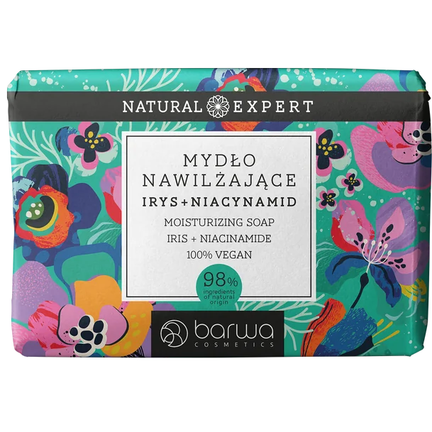 Barwa Natural Expert, nawilżające mydło w kostce Irys, 100 g