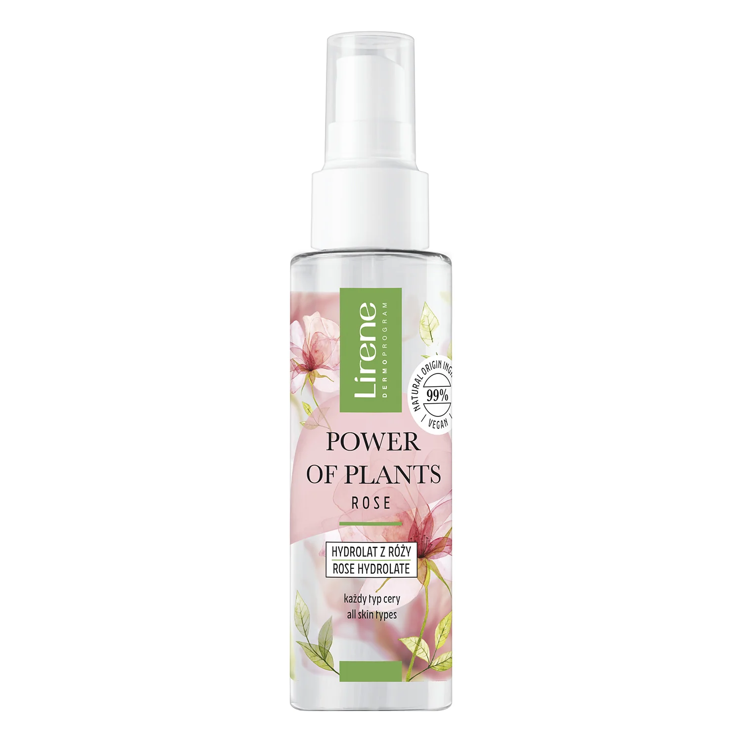 Lirene Power Of Plants Róża, hydrolat z róży, 100 ml