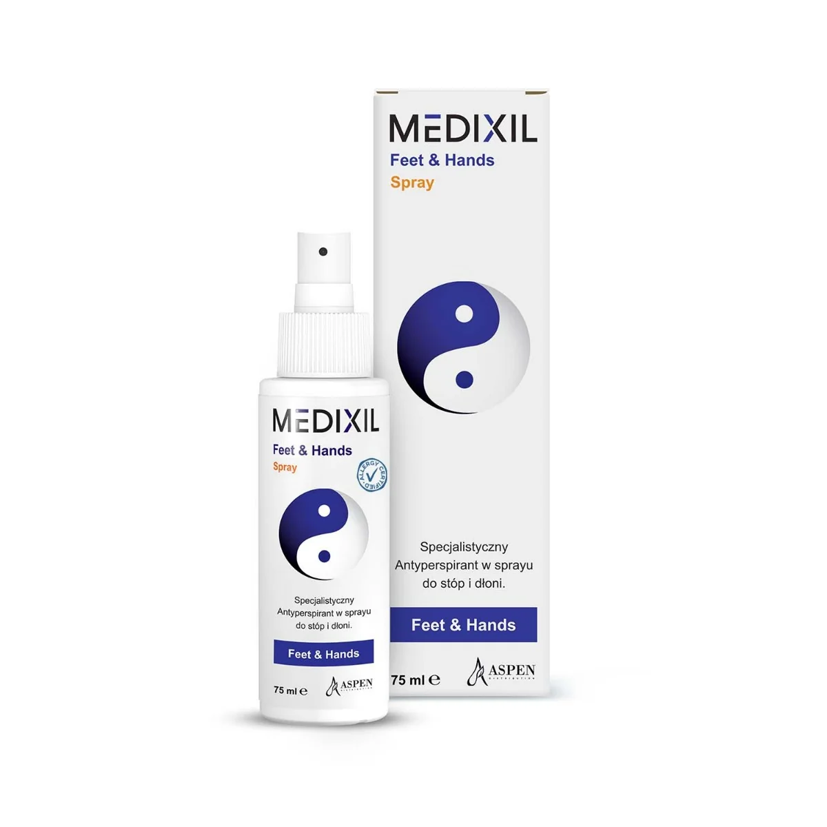 Medixil Feet&Hands antyperspirant do stóp i dłoni, 75 ml