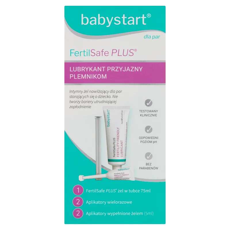 Fertilsafe Plus, intymny żel nawilżający, 1 zestaw