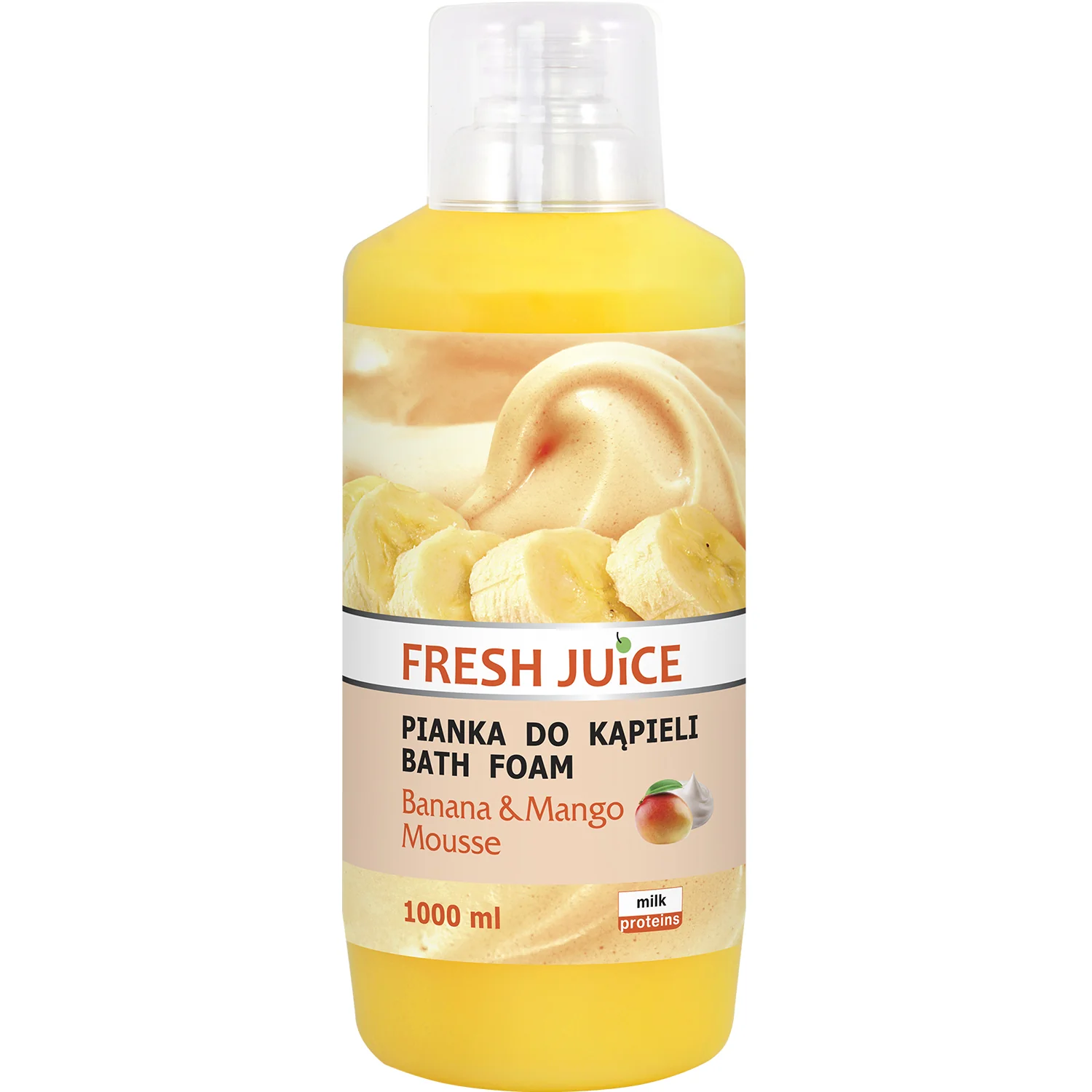 Fresh Juice Pianka do kąpieli, Banana & Mango, 1000ml