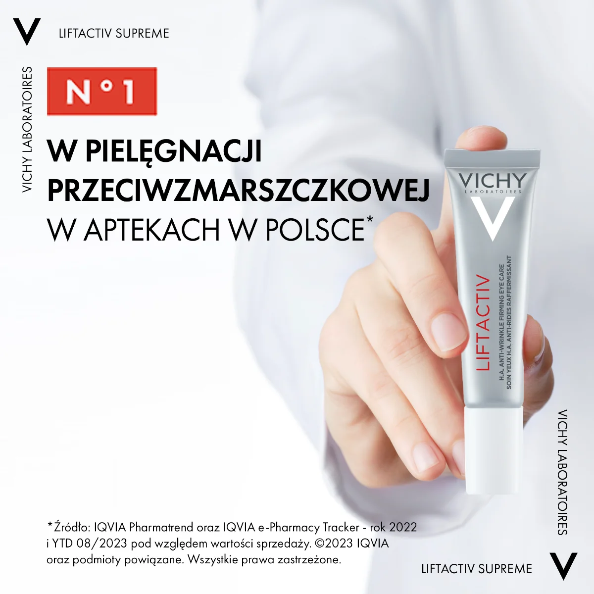 Vichy Liftactiv Supreme przeciwzmarszczkowy krem liftingujący pod oczy, 15 ml