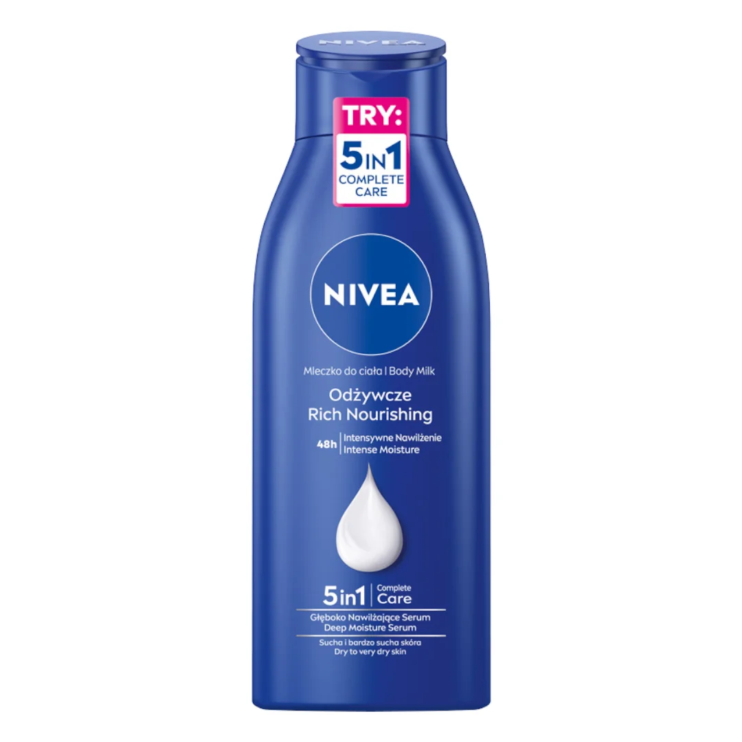 Nivea, odżywcze mleczko do ciała dla suchej skóry, 400 ml