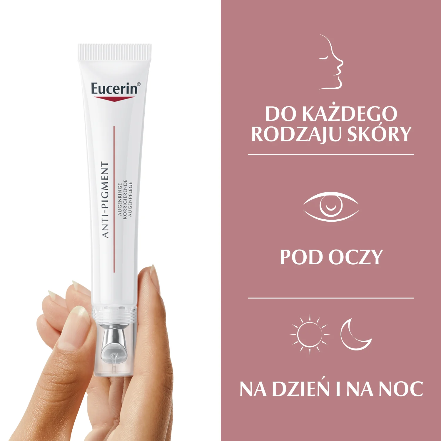 Eucerin Anti-Pigment Krem pod oczy rozjaśniający cienie pod oczami, 15 ml 