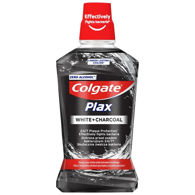 Colgate Plax Charcoal, płyn do płukania jamy ustnej, 500 ml