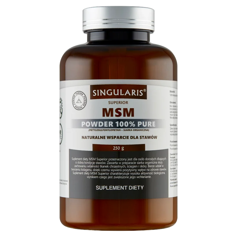 Singularis Superior MSM Powder 100% Pure, suplement diety, proszek 250 g