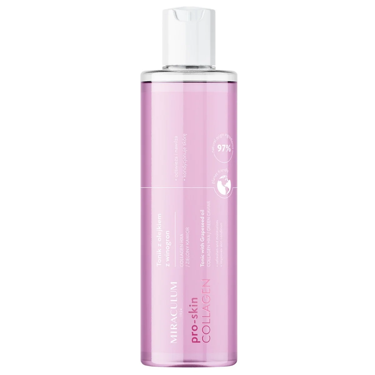 Miraculum COLLAGEN pro-skin, tonik z olejkiem z winogron, 200 ml