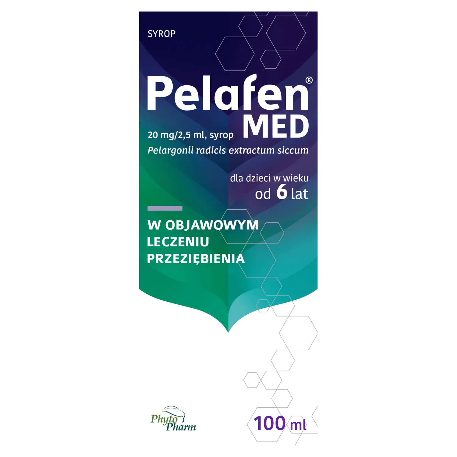 Pelafen, 0,02 g/2,5ml, 100 ml syropu