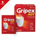Gripex Hot, (650 mg + 50 mg + 10 mg)/saszetkę, proszek do sporządzania roztworu doustnego, 8 saszetek