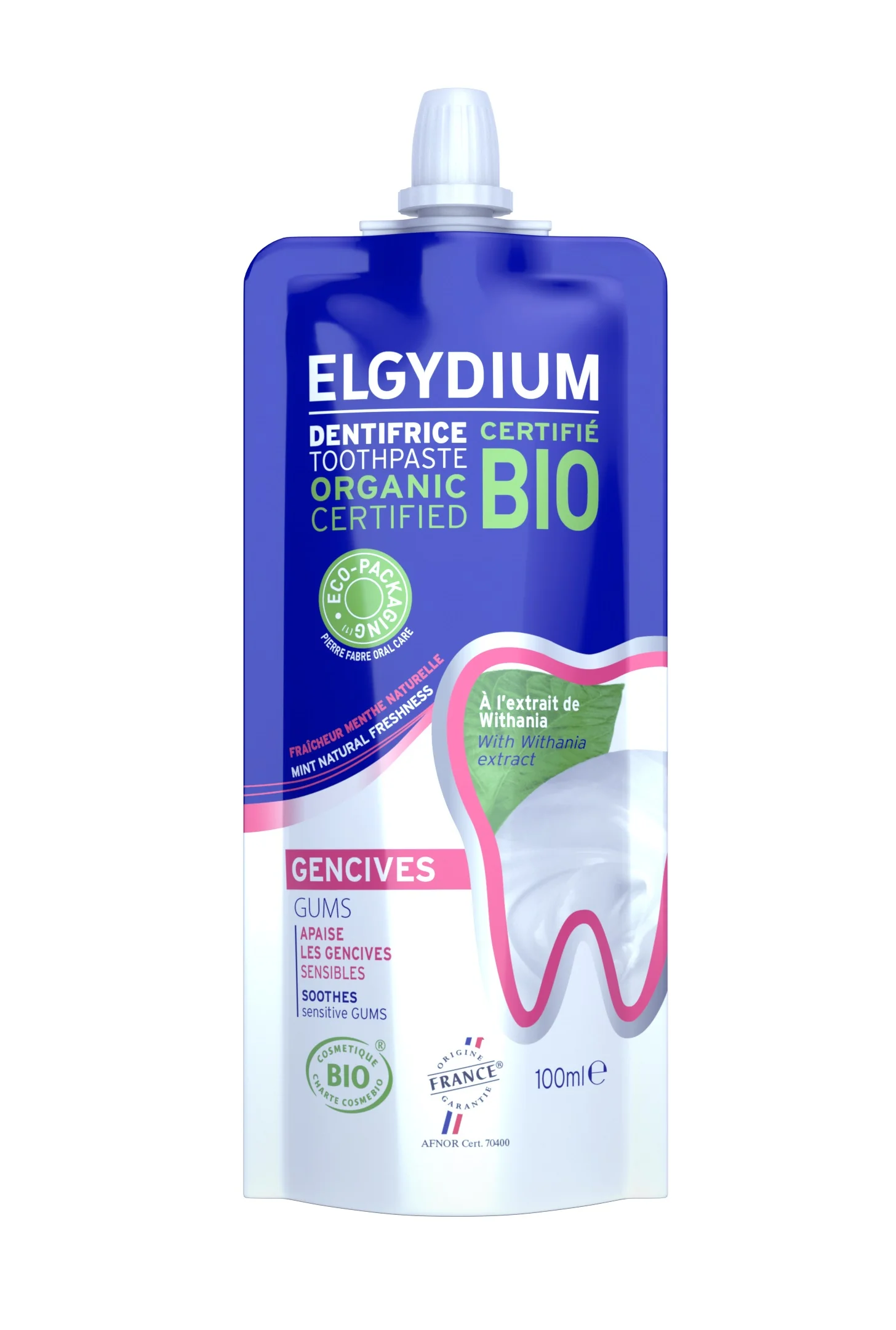 Elgydium Bio Gums, pasta do zębów na podrażnione dziąsła, 100 ml