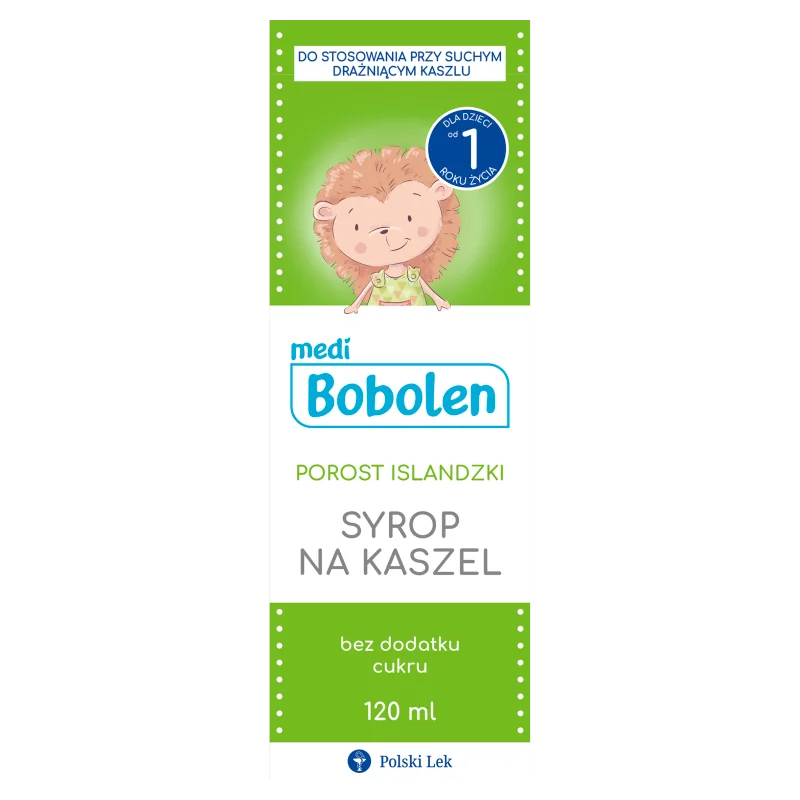 Bobolen Porost Islandzki, syrop na kaszel, 120 ml