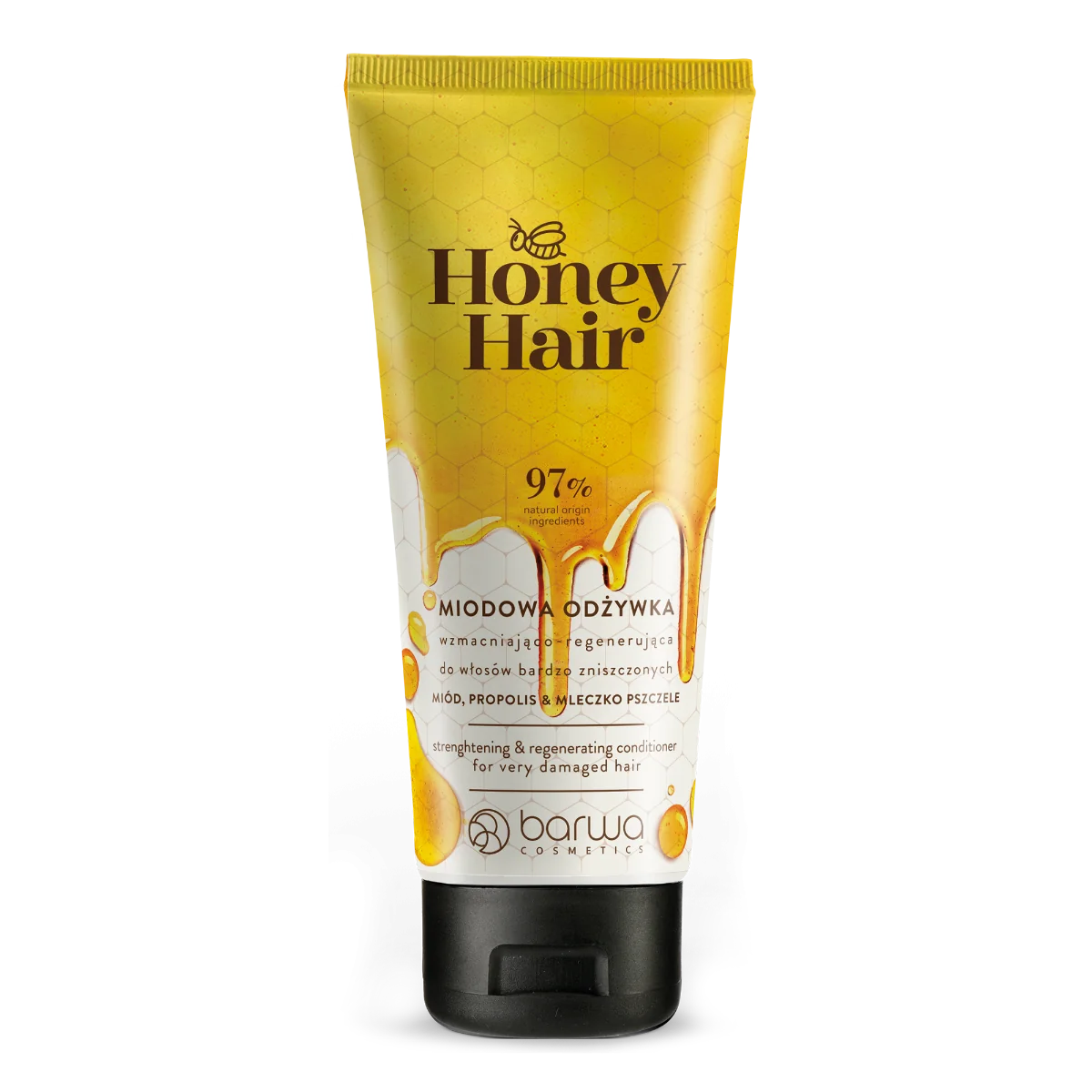 Barwa Honey Hair, Odżywka do włosów wzmacniająco-regenerująca, 200 ml