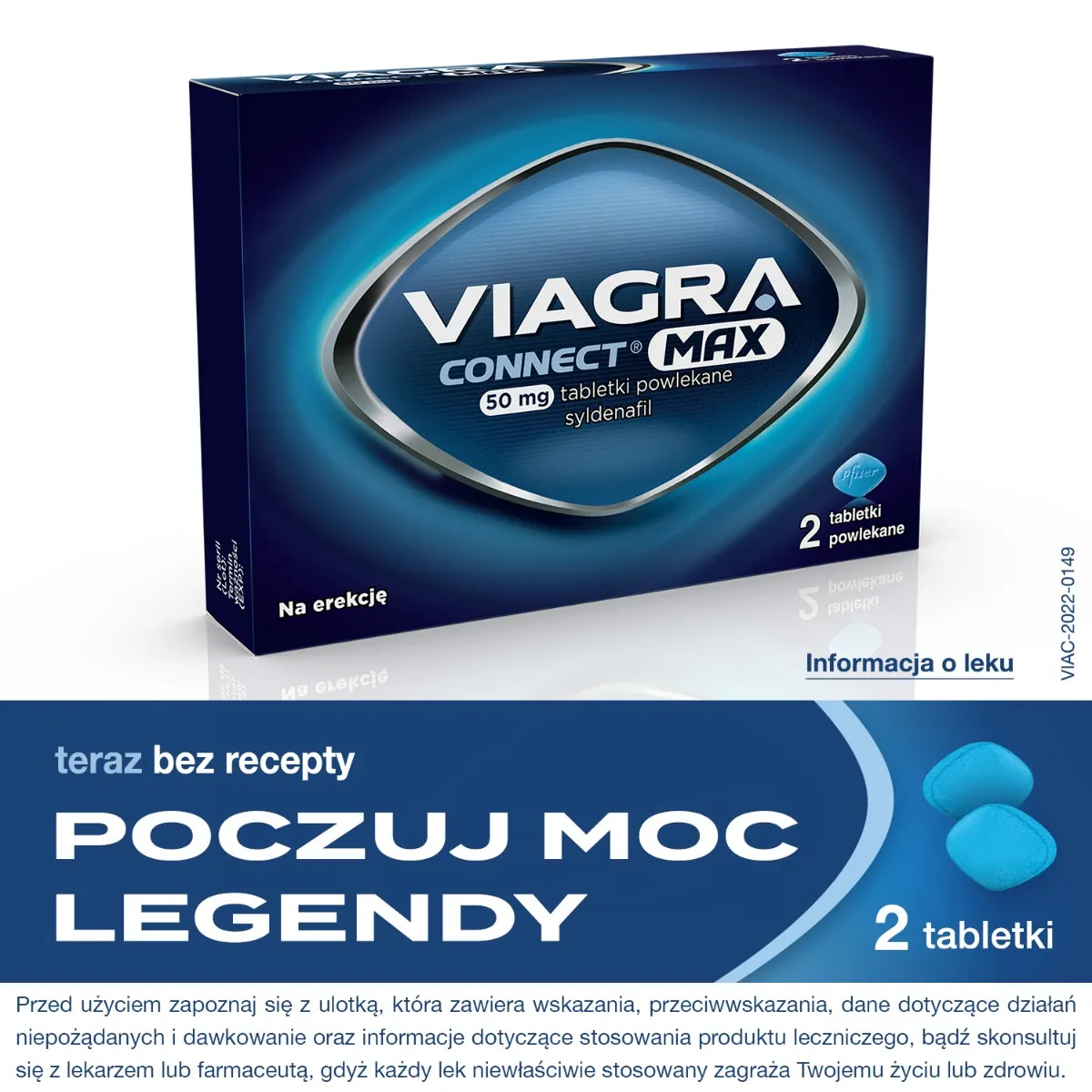 Viagra Connect Max 50 Mg 2 Tabletki Powlekane Drmaxpl 9975