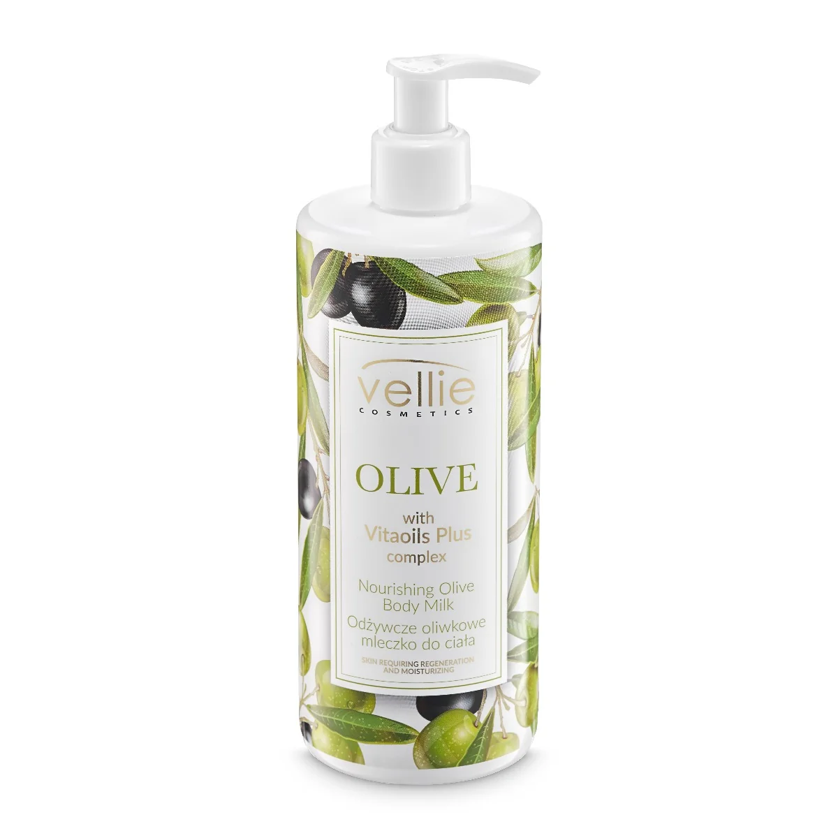 Vellie Olive, odżywcze oliwkowe mleczko do ciała, 400 ml