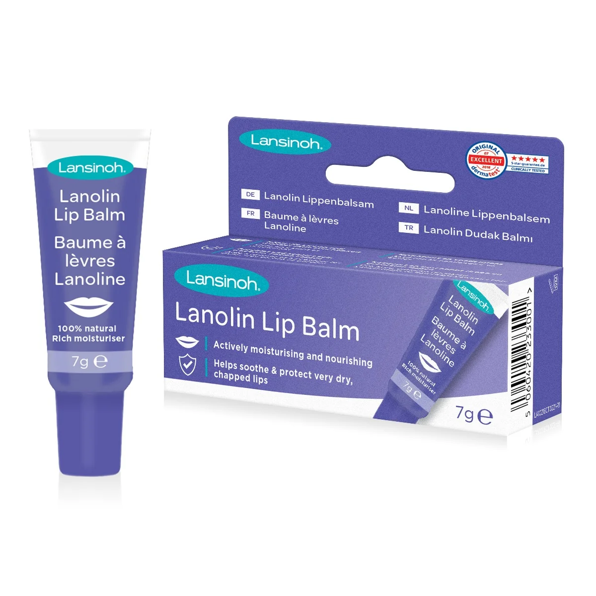 Lansinoh Lanolin Lip Balm, balsam do ust, 7 g