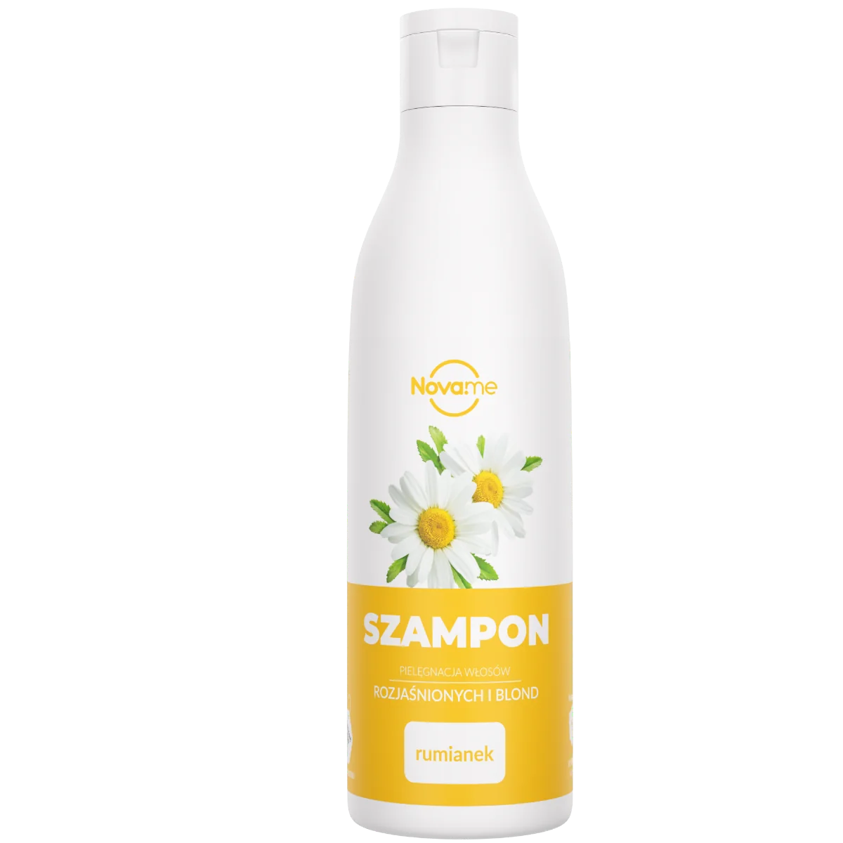 NOVAME, Rumianek, szampon do włosów rozjaśnianych i blond, 300 ml