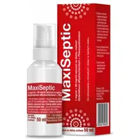 Maxiseptic, 1 mg + 20 mg/ml, aerozol na skórę, 50 ml