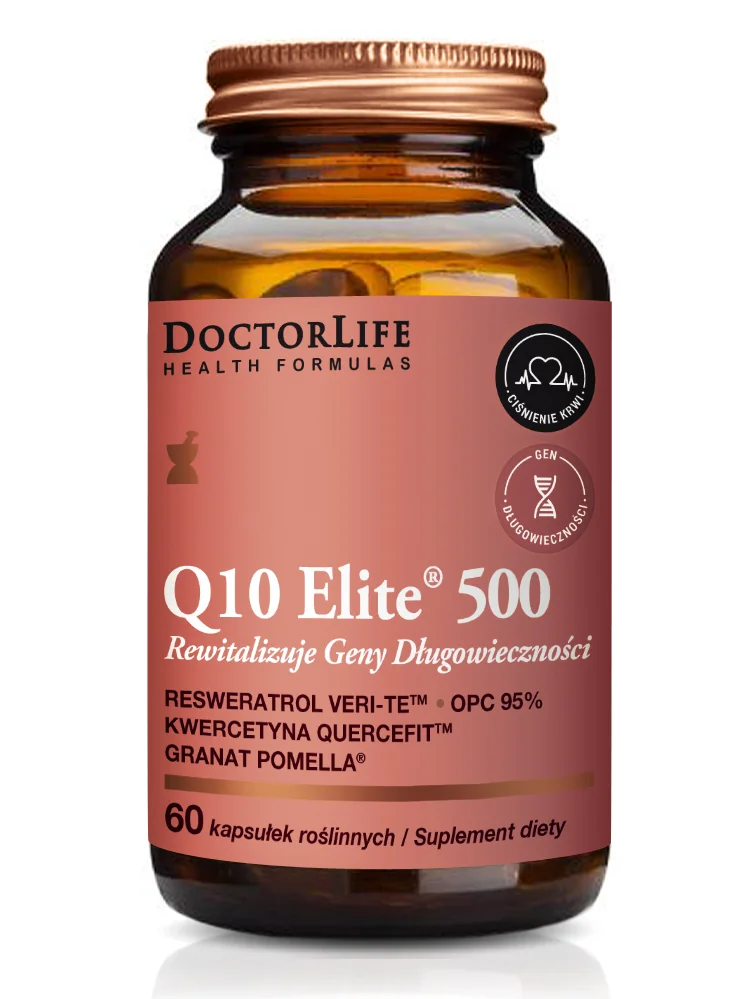 Doctor Life Co-Q10 Elite Rewitalizuje Geny Długowieczności, 60 kapsułek