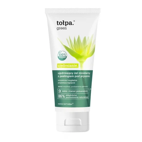 Tołpa Green Ujędrnianie, żel micelarny z peelingiem pod prysznic, 200 ml