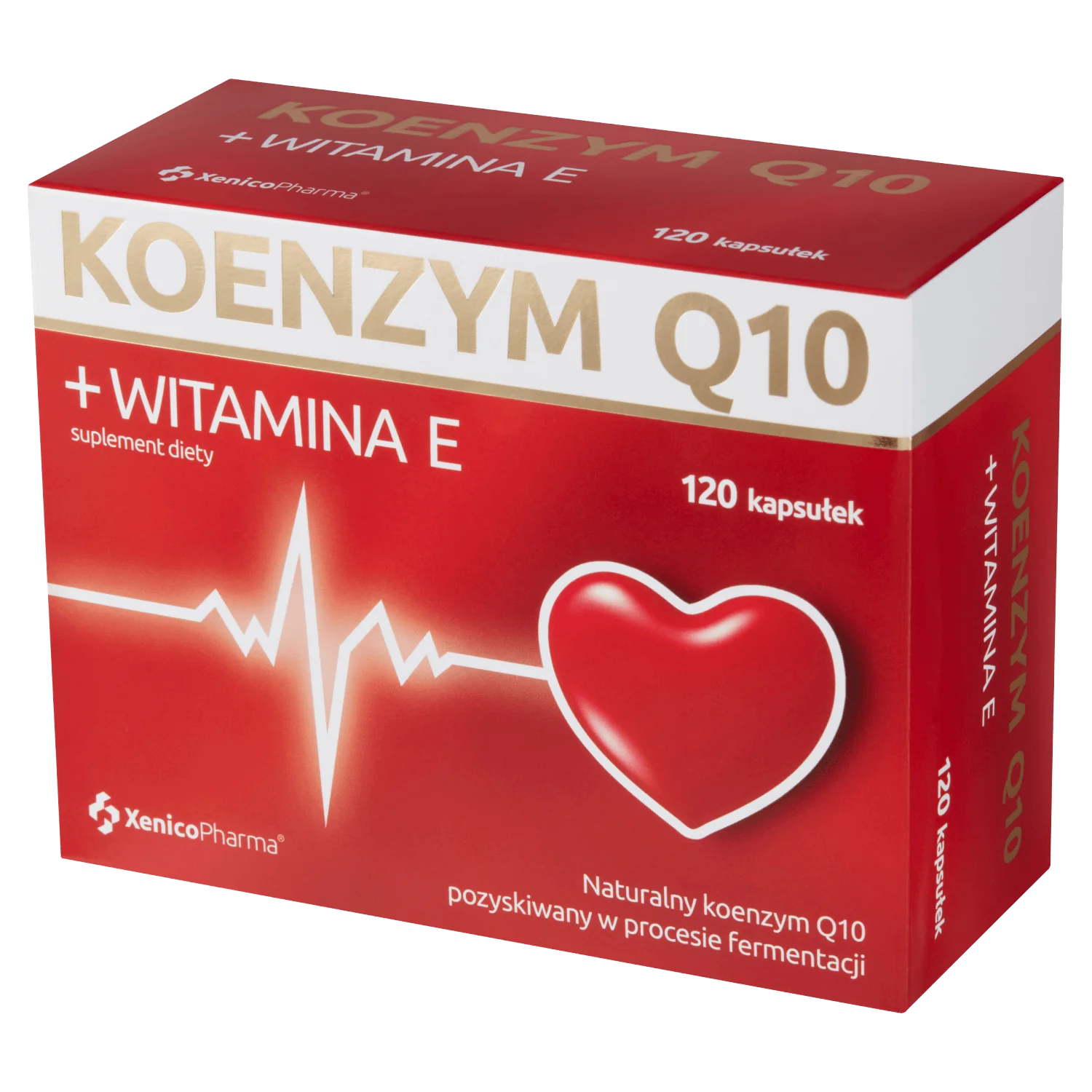 Xenico Pharma koenzym Q10 + witamina E, 120 kapsułek