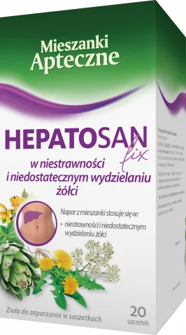 Hepatosan fix, zioła do zaparzania, 20 saszetek